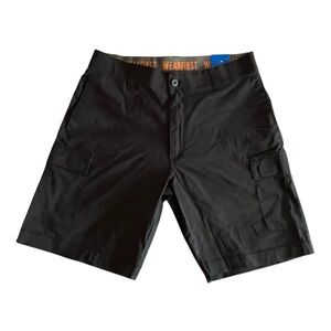 Men's Wear First Black Cargo Shorts Size 36